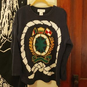 Vintage 90's Nautical Knit Sweater